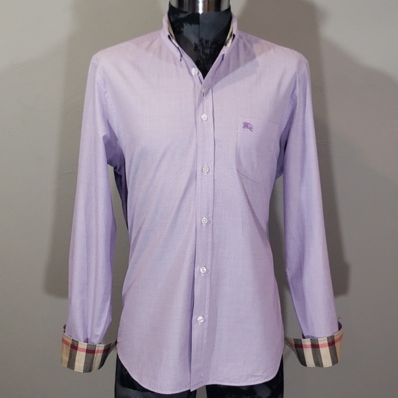 Burberry Brit Other - Burberry Brit mens button down shirt plaid cuffs L